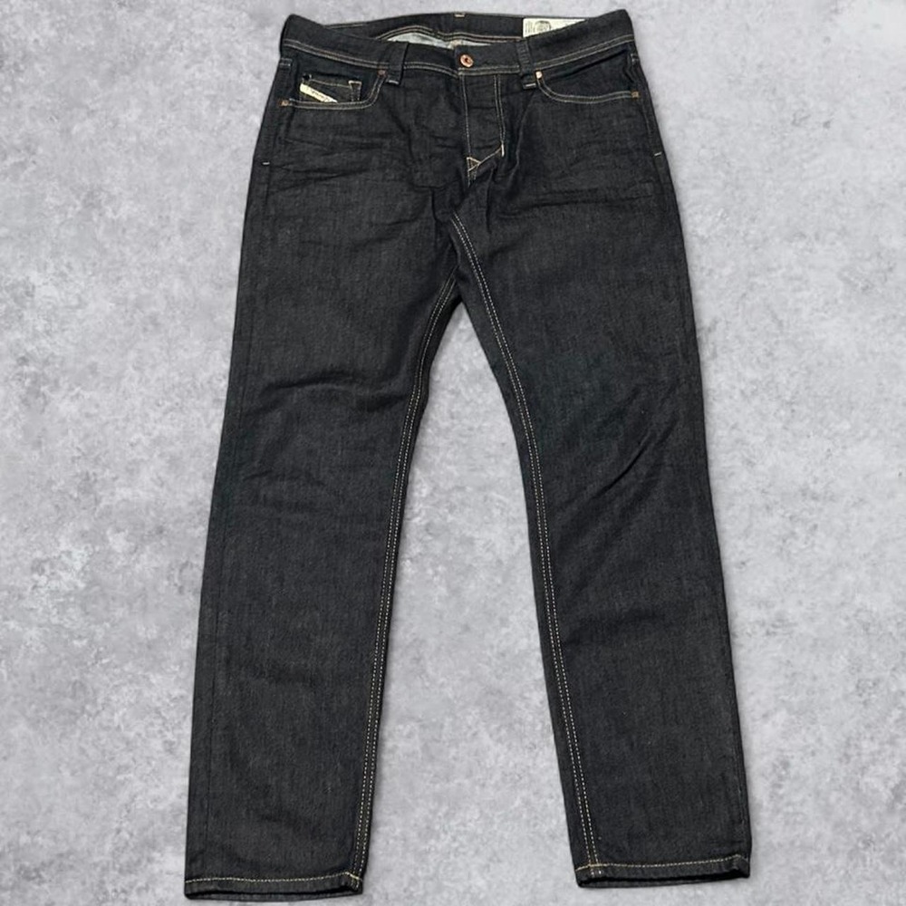 Y2K Diesel Industries Larkee Beex Tapered Indigo Wash Jeans - Tagged 31, Fits 34